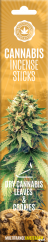 Cannabis rökelsestickor Torr cannabis och kakor - Kartong (6 förpackningar)