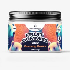 Canntropy CBD Fruit Gummies Gummy Bears, 60 τμχ x 5 mg, 300 mg CBD, 135 γρ.