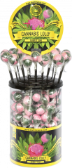 Cannabis Bubble Gum Lollies – Display Container (100 Lollies)