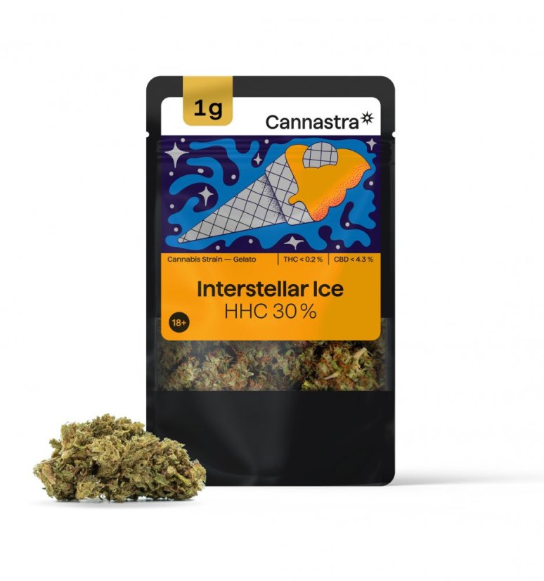 Cannastra HHC gėlė Tarpžvaigždinis ledas 30%, 1g - 10g