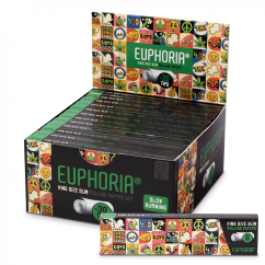 Euphoria King Size Slim Groovy Rolling Paper + Filter - Box med 50 st
