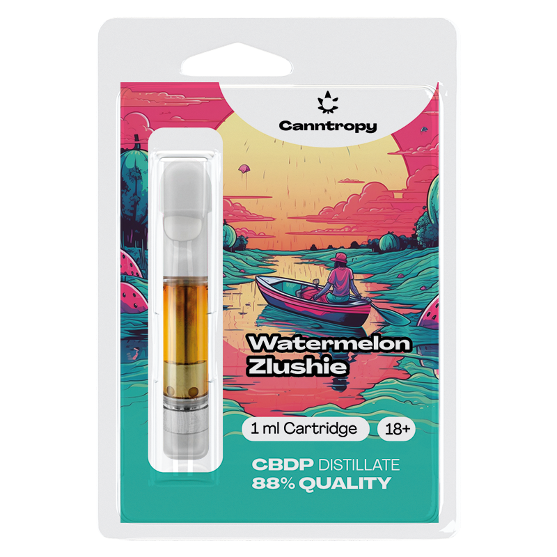 Canntropy CBDP patron Watermelon Zlushie, CBDP 88% kvalitet, 1 ml