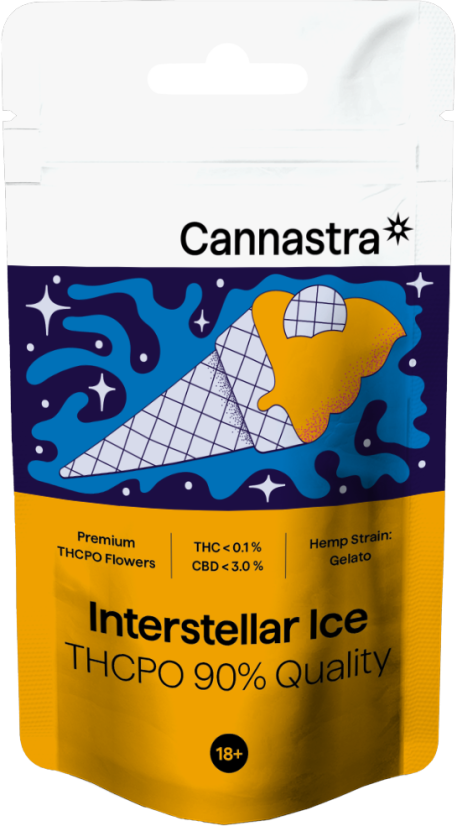 Cannastra THCPO Flower Interstellar Ice, THCPO 90% kvalita, 1g - 100 g