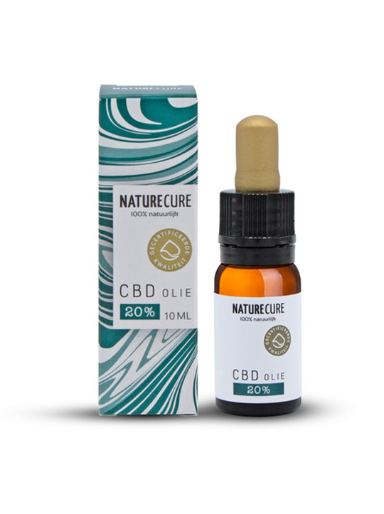 Nature Cure Olio CBD grezzo a spettro completo - 20%, 10 ml, 2000 mg