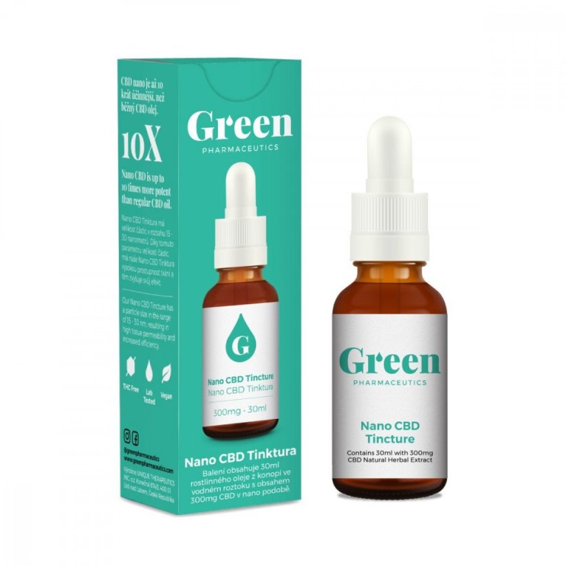 Green Pharmaceutics Βάμμα Nano CBD – 300 mg, 30 ml