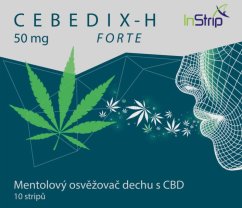 CEBEDIX-H FORTE Odorizant de respirație mentol cu CBD 5mg x 10 buc, 50 mg