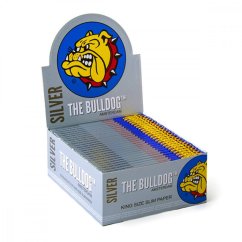 The Bulldog Original Stříbrné King Size Slim Balící Papírky, 50 ks / display