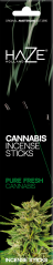 Haze Cannabis Incenso Sticks Pure Fresh Cannabis - Caixa (6 pacotes)