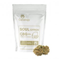 Canalogy CBG Kwiat konopi Soul Cytryna 16%, 1 g - 1000 g