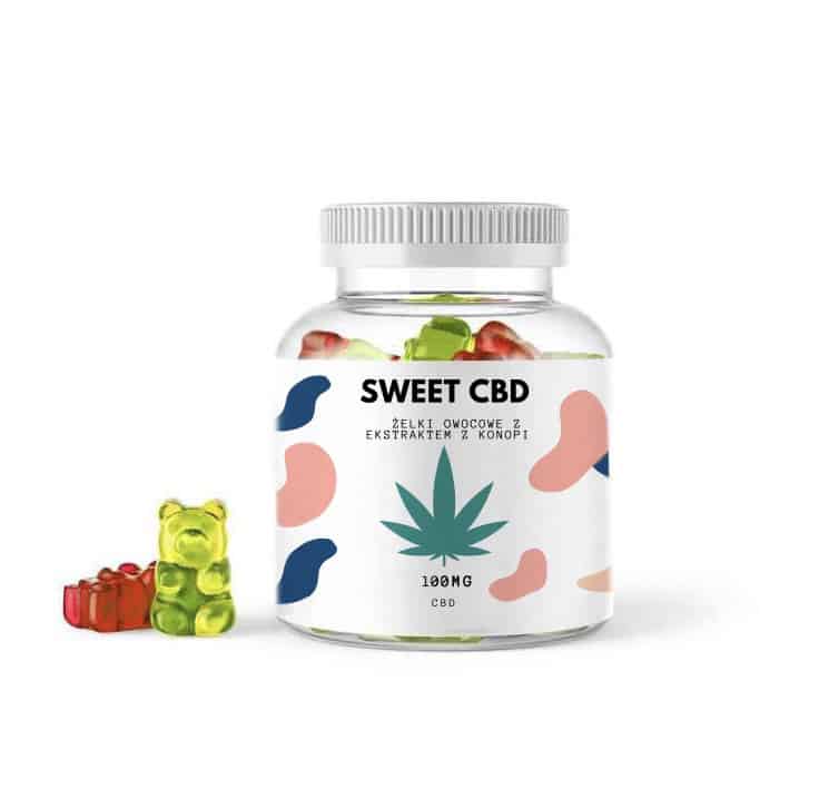 Sweet CBD Caramelle gommose, ciliegia, kiwi, ananas, fragola 100 mg CBD, 20 pz x 5 mg, 60 g