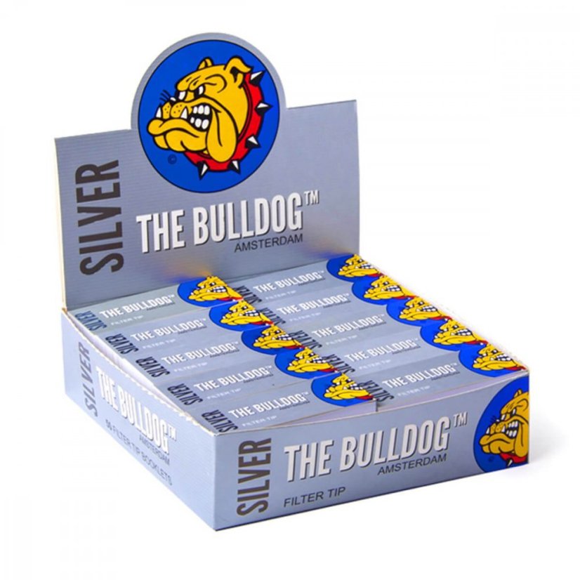 Bulldog Original Silver Filter Tips, 50 stk / display