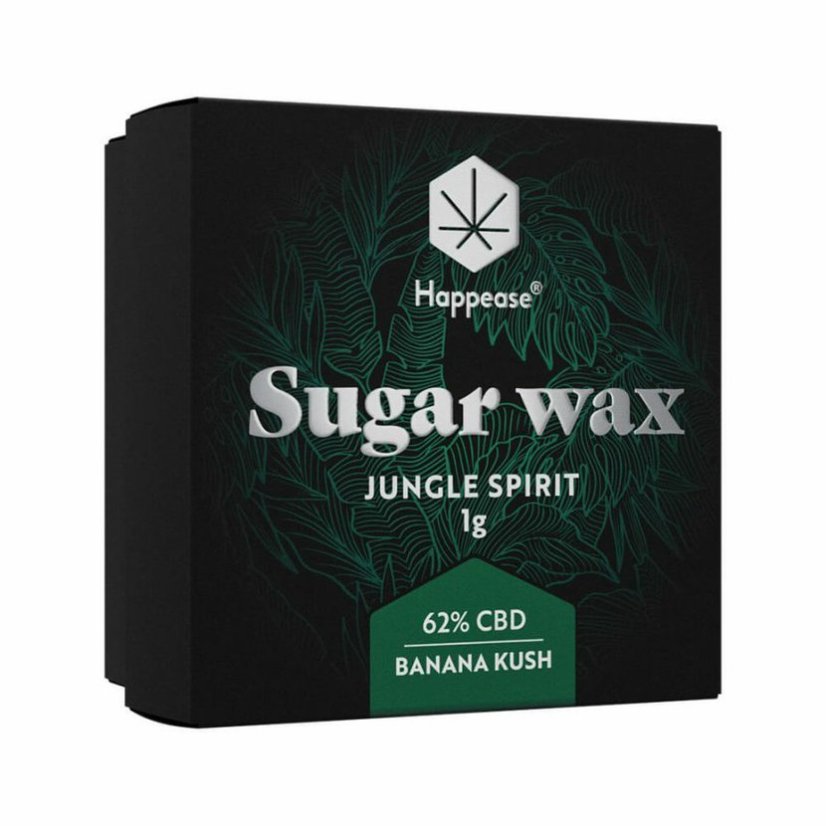 Happease Jungle Spirit Sugar Wax estratt, 62% CBD, 1g