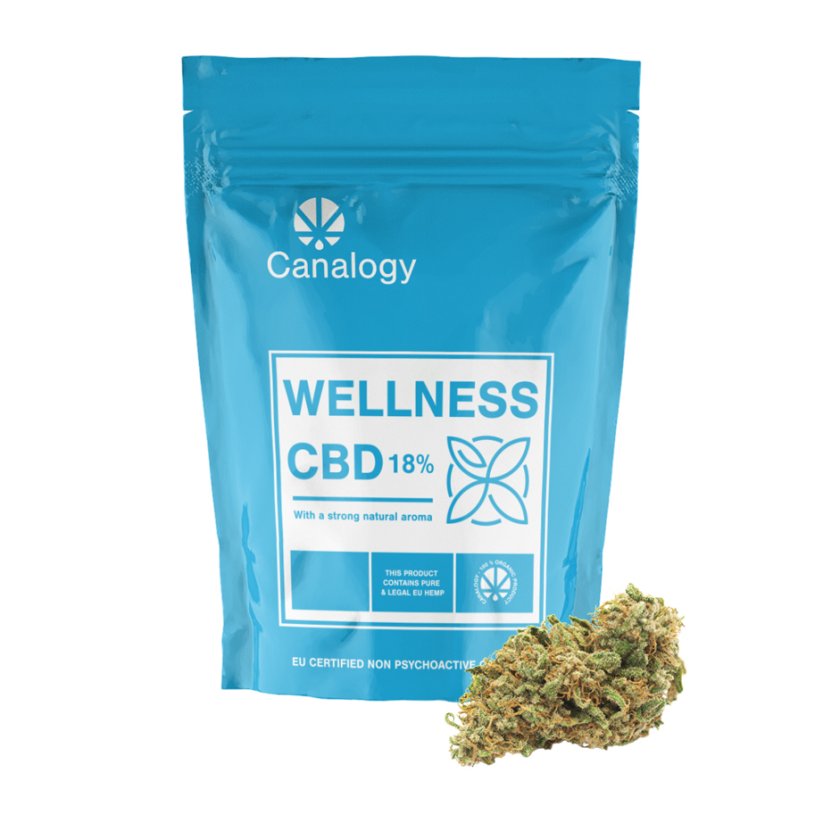 Canalogy CBD Kenevir çiçeği Wellness 18%, 1 g - 1000 g