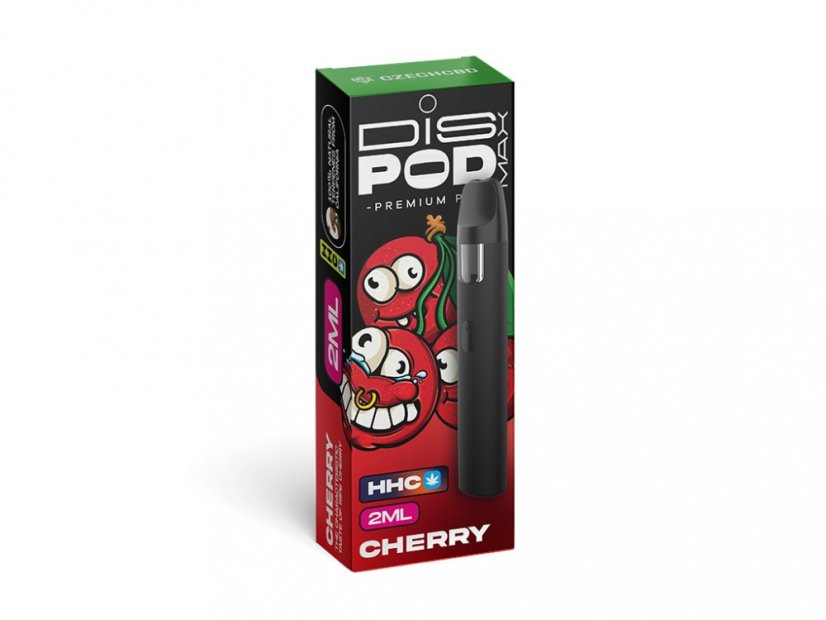 Czech CBD HHC Vape Pen disPOD Cherry 2000 mg, 2 ml