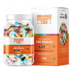 Orange County CBD Gummies Worms, 70 kusov, 4800 mg CBD, 535 g