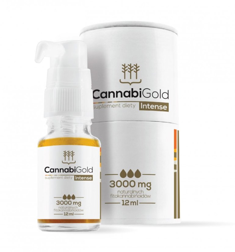 CannabiGold Huile dorée intense 30% CBD 10 g, 3000 mg