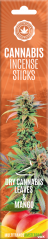Cannabis füstölő rudak, száraz kannabisz és mangó – karton (6 csomag)