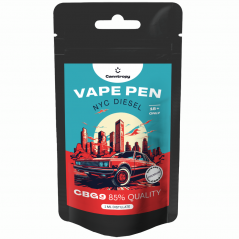 Canntropy CBG9 vienkartinis Vape Pen NYC Diesel, CBG9 85 % kokybės, 1 ml
