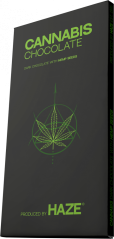 Μαύρη σοκολάτα HaZe Cannabis με σπόρους κάνναβης - Κουτί (15 μπάρες)