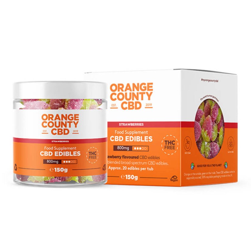 Orange County CBD Gummies Frawli, 800 mg CBD, 150 g