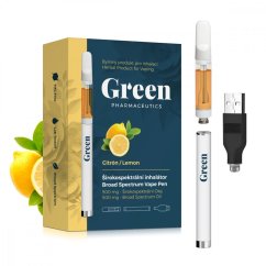 Green Pharmaceutics Широкоспектърен комплект за инхалация - Лимон, 500 mg CBD