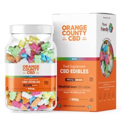 Orange County CBD Gummibjørner, 100 stk, 4800 mg CBD, 500 G