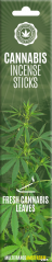 Cannabis røgelsespinde Friske Cannabisblade - Karton (6 pakker)