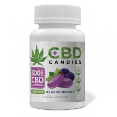 Euphoria CBD キャンディー ブラックカラント 300 mg CBD、30 個 x 10 mg