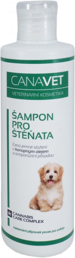 Canavet Yavru Köpek Şampuanı Antiparazit 250ml'lik paket 8 adet