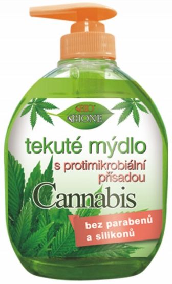 Bione Kannabis fljótandi handþvottur með bakteríudrepandi innihaldsefni, 300 ml