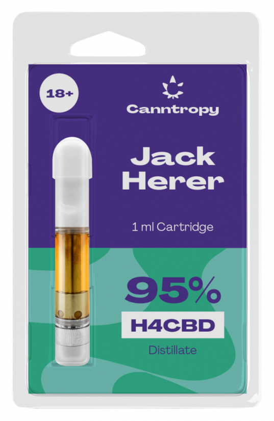 Canntropy H4CBD kasetės lizdas Herer, 95% H4CBD, 1 ml