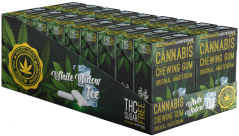 Cannabis White Widow Ice Τσίχλα (χωρίς ζάχαρη) – Δοχείο προβολής (20 κουτιά)
