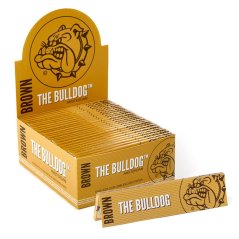 The Bulldog Brown King Size Rolling Papers, 50 pcs / display