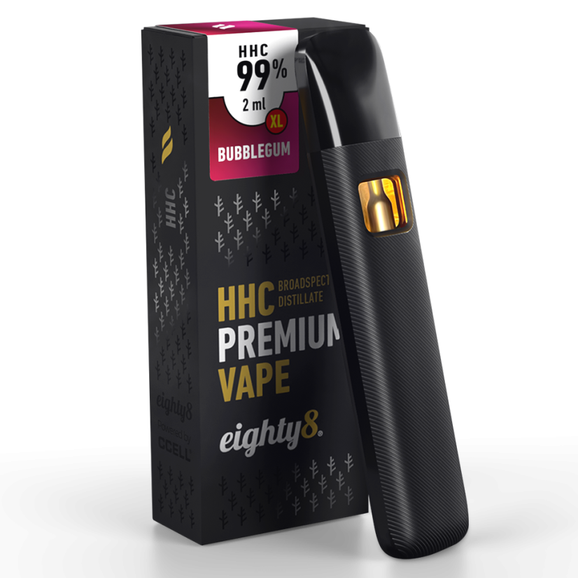 Eighty8 HHC Vape burbuliukai, 99% HHC, 2 ml