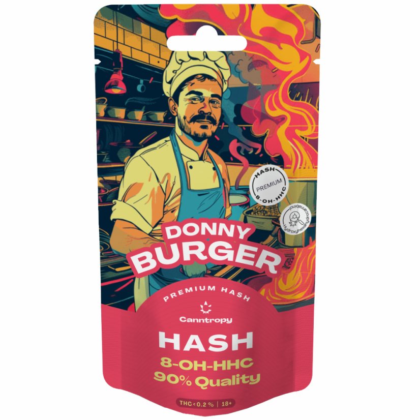 Canntropy 8-OH-HHC Hash Donny Burger, 8-OH-HHC 90% kwaliteit, 1 g - 100 g