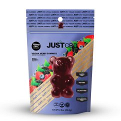 JustCBD veganski gumiji Mešano jagodičje 300 mg CBD