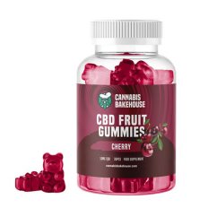 Cannabis Bakehouse Gumii cu fructe CBD - Cireașă, 30 buc X 10 mg CBD, 60g
