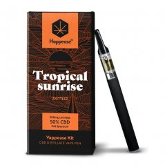 Happease Classic Tropical Sunrise - Vaping kit, 85% CBD, 600 mg