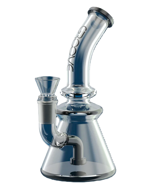 Groove Beaker Rig 7", zwart en transparant