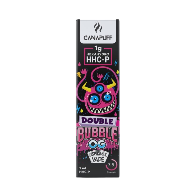 CanaPuff Double Bubble OG 96 % HHC-P - Disposable vape pen, 1 ml