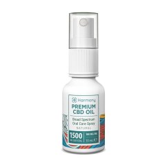 Harmony CBD-olie in spray 1500 mg, 15 ml, Natuurlijk