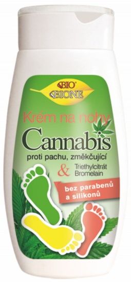 Bione CANNABIS lábkrém klórhexidinnel és bromelainnal 260 ml