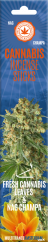 Varitas de incienso de cannabis Cannabis fresco y Nag Champa - Caja (6 paquetes)